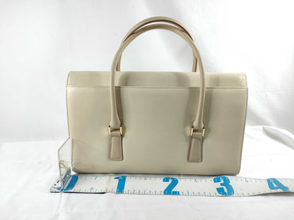 BURBERRY Leather Handbag Cream Handbag