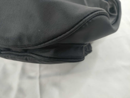 BALENCIAGA Nylon Canvas Body Bag Black Waist Bag