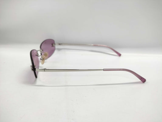 CHANEL Coco Mark Metal Sunglasses 4002 Purple x Silver