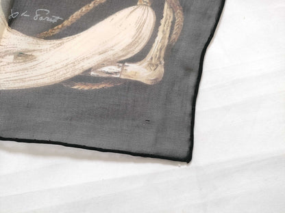 About HERMES Carre Hermes Petit Carre Boots Silk Scarf Black and Other Accessories