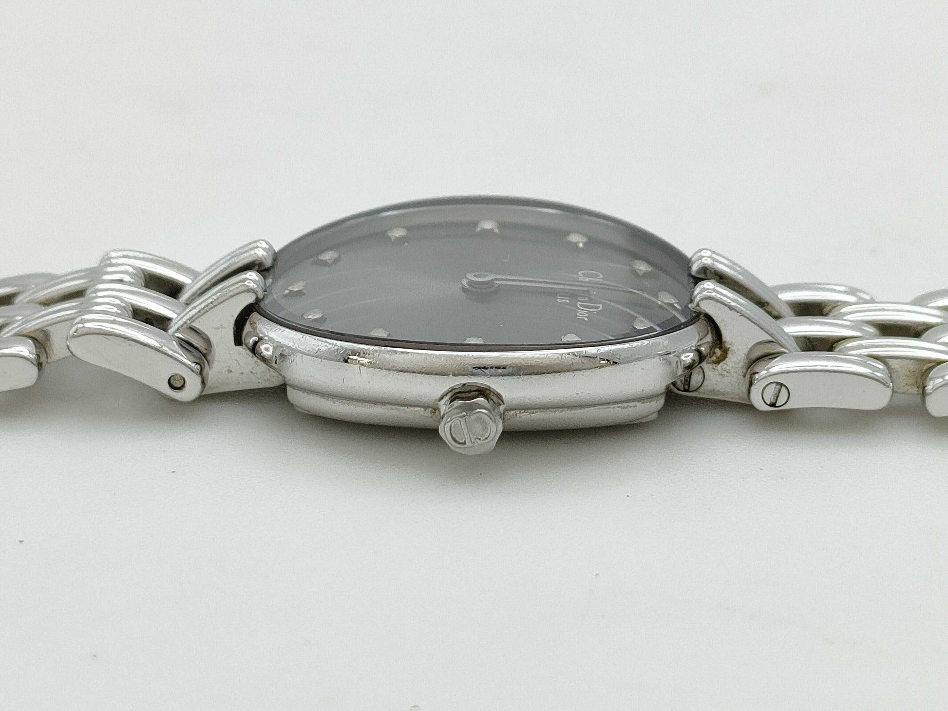 Dior D44-120 CC5982 Quartz Grey Dial Immovable No Guaranteed Operation Women's Watch