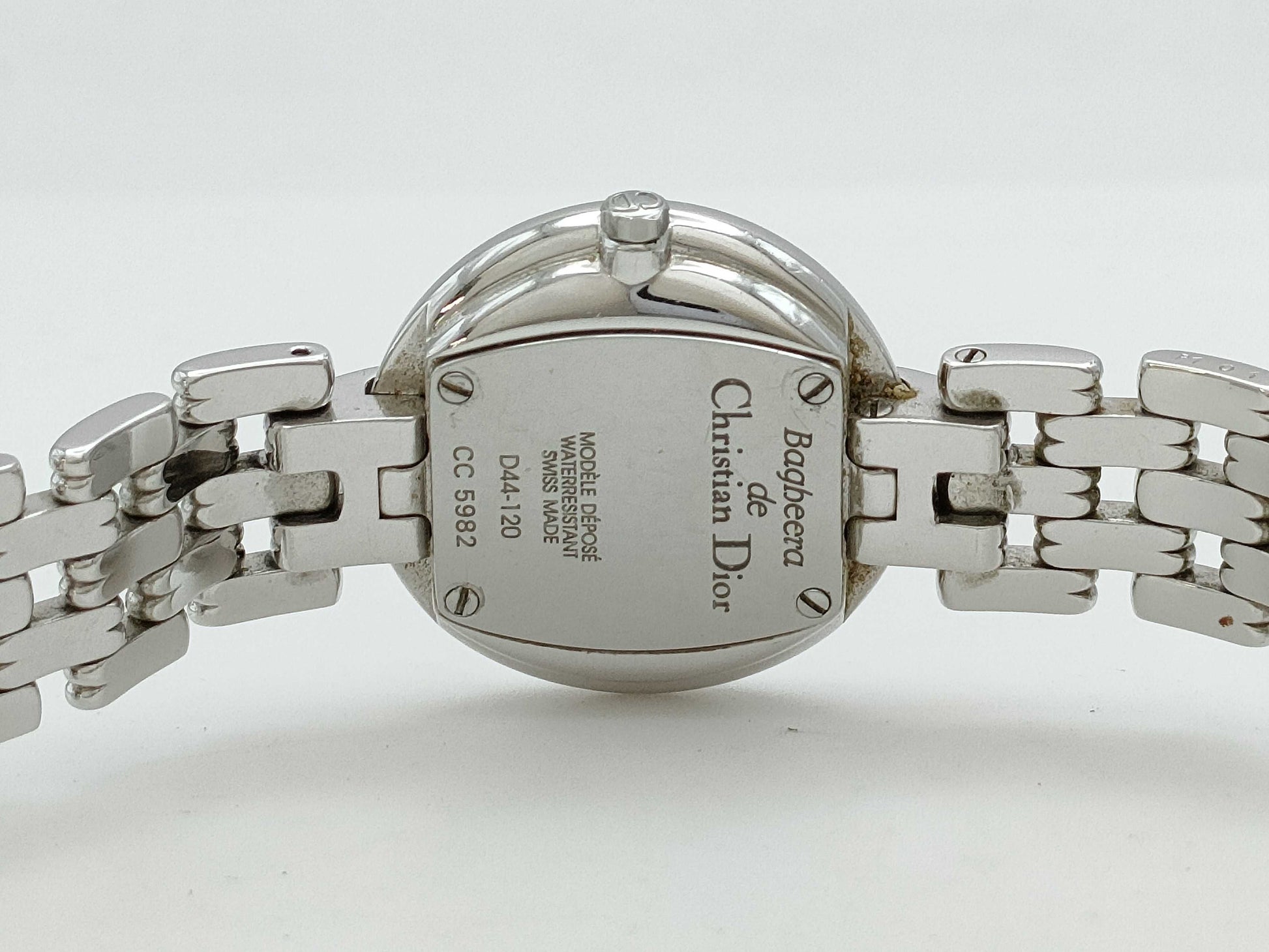 Dior D44-120 CC5982 Quartz Grey Dial Immovable No Guaranteed Operation Women's Watch