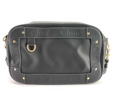 Chloe Chloe Eden Leather Shoulder Bag 01-11-62 Black Shoulder Bag