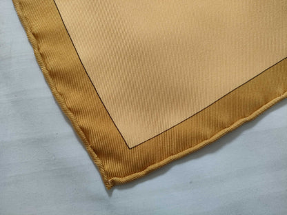 HERMES Carre Hermes Carre 90 SERENITE Silk Scarf Yellow Other Accessories
