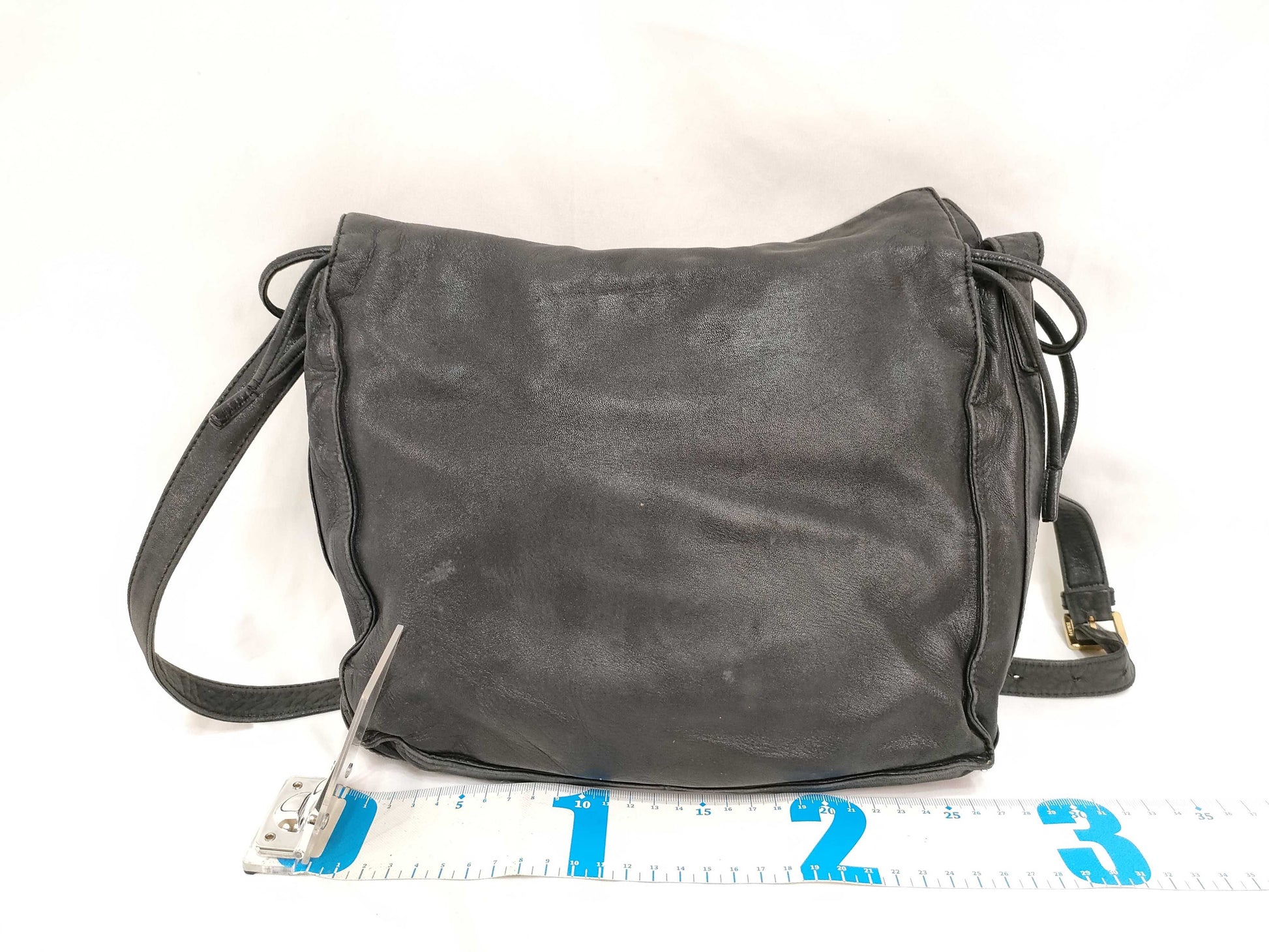 LOEWE Leather Shoulder Bag Black Shoulder Bag