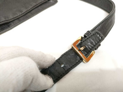 LOEWE Leather Shoulder Bag Black Shoulder Bag