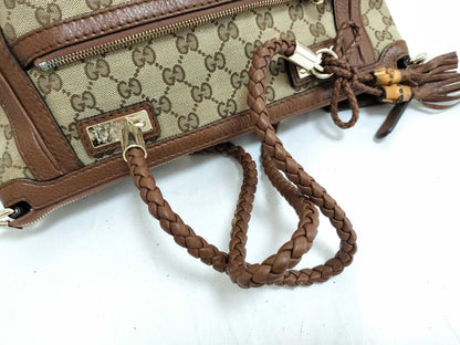 GUCCI GG Canvas Gucci GG Canvas Tote Bag Brown Tote Bag