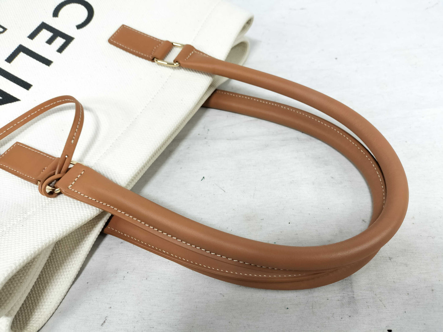 CELINE Horizontal Cave Canvas Tote Bag