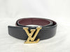 LOUIS VUITTON LV Buckle Leather Belt Bordeaux/Black M8205 Belt