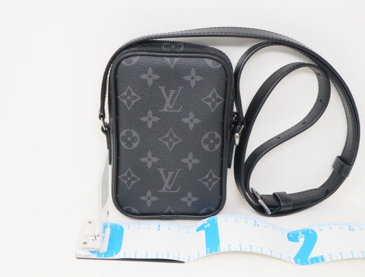 LOUIS VUITTON Monogram Eclipse Danube PM M45928 RFID Shoulder Bag