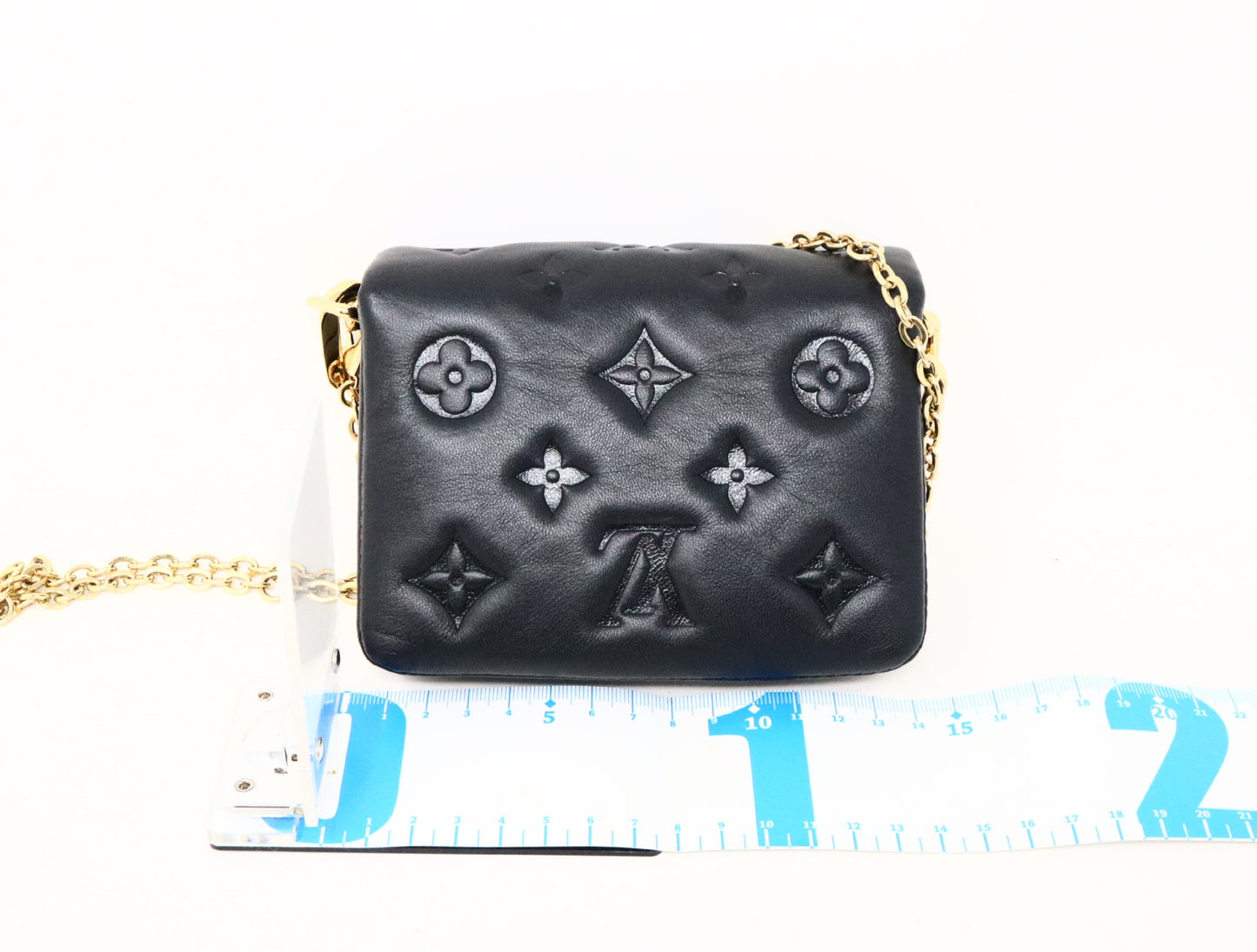 LOUIS VUITTON Monogram Embossed Cousin Belt Bag M81125 RFID Shoulder Bag