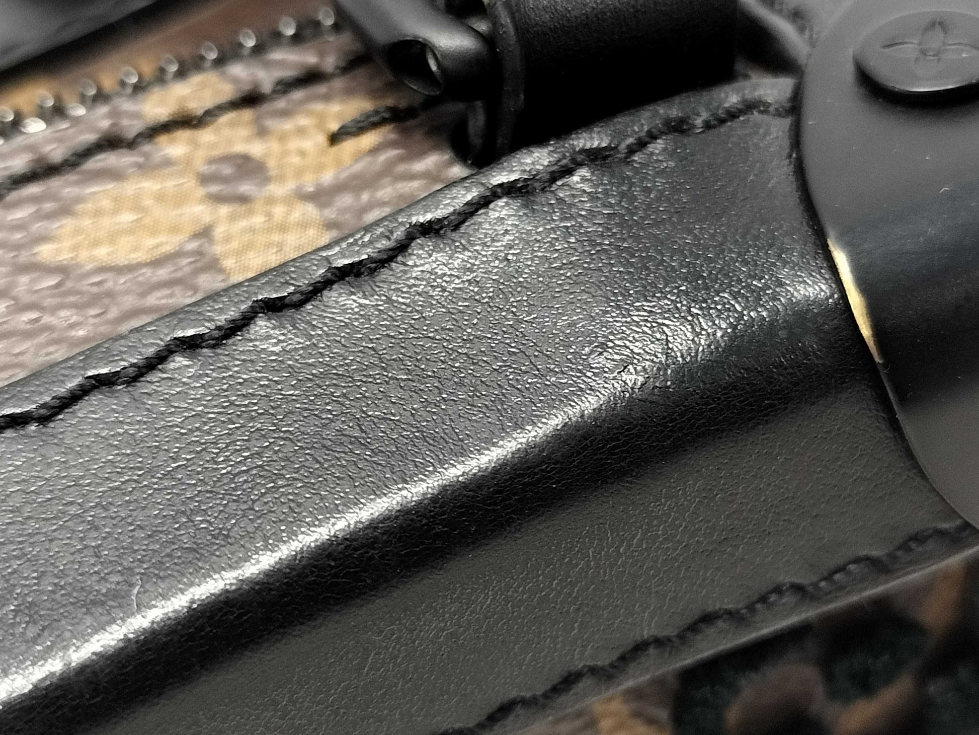 LOUIS VUITTON Monogram Tuftage Vertical Soft Trunk M45044 Shoulder Bag