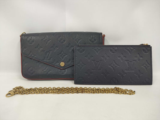 LOUIS VUITTON Monogram Empreinte Pochette Felicie Shoulder Bag