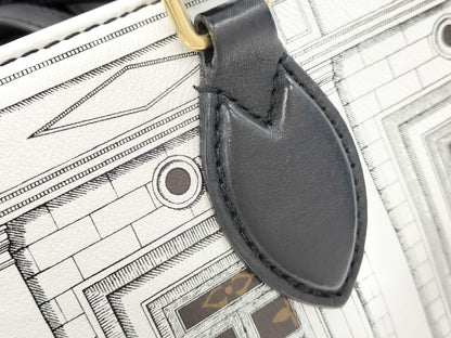 LOUIS VUITTON M59264 On the Go MM Fornasetti Tote Bag