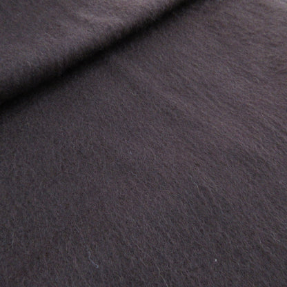 HERMES 100% Cashmere Logo Embroidery Brown Brown 150cmx40cm Muffler