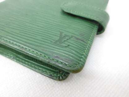 LOUIS VUITTON LOUIS VUITTON Louis Vuitton M63554 Epi Porto Vier Compact Bi-Fold Wallet Wallet Wallet