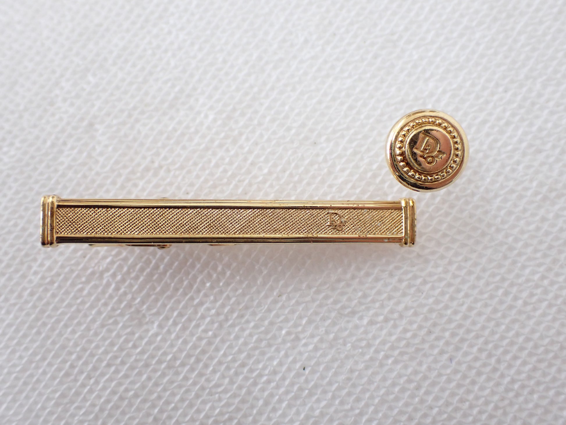 Dior Christian Dior Tie Pin and Tie Tack Set of 2 