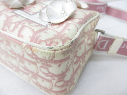 Dior Christian Dior Decorative Floral Motif Trotter Shoulder Back 1013 Approx. W27xH13cm Shoulder Bag
