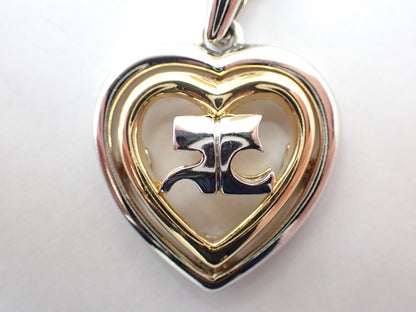 courreges courreges heart long necklace necklace