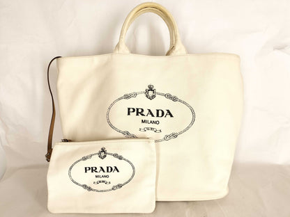 PRADA Prada Canvas 2-Way Tote Bag