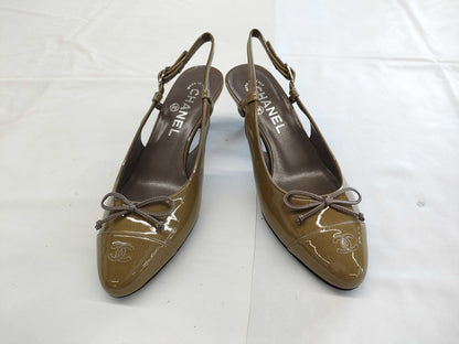 CHANEL G27740 Sandals, Size 36 1/2, with Box and Dust Bag