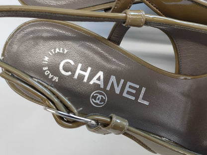 CHANEL G27740 Sandals, Size 36 1/2, with Box and Dust Bag