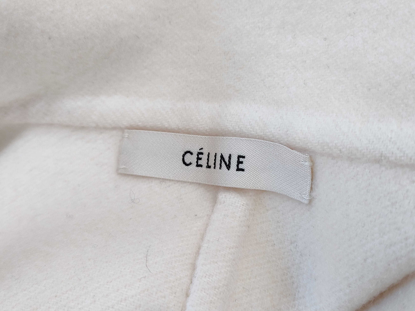 CELINE Egg Crombie 100% Cashmere Coat Size 34