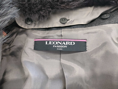 LEONARD Leonard FOX fur collar and sleeves 13AR coat