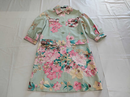 LEONARD Floral Print 9R Coat