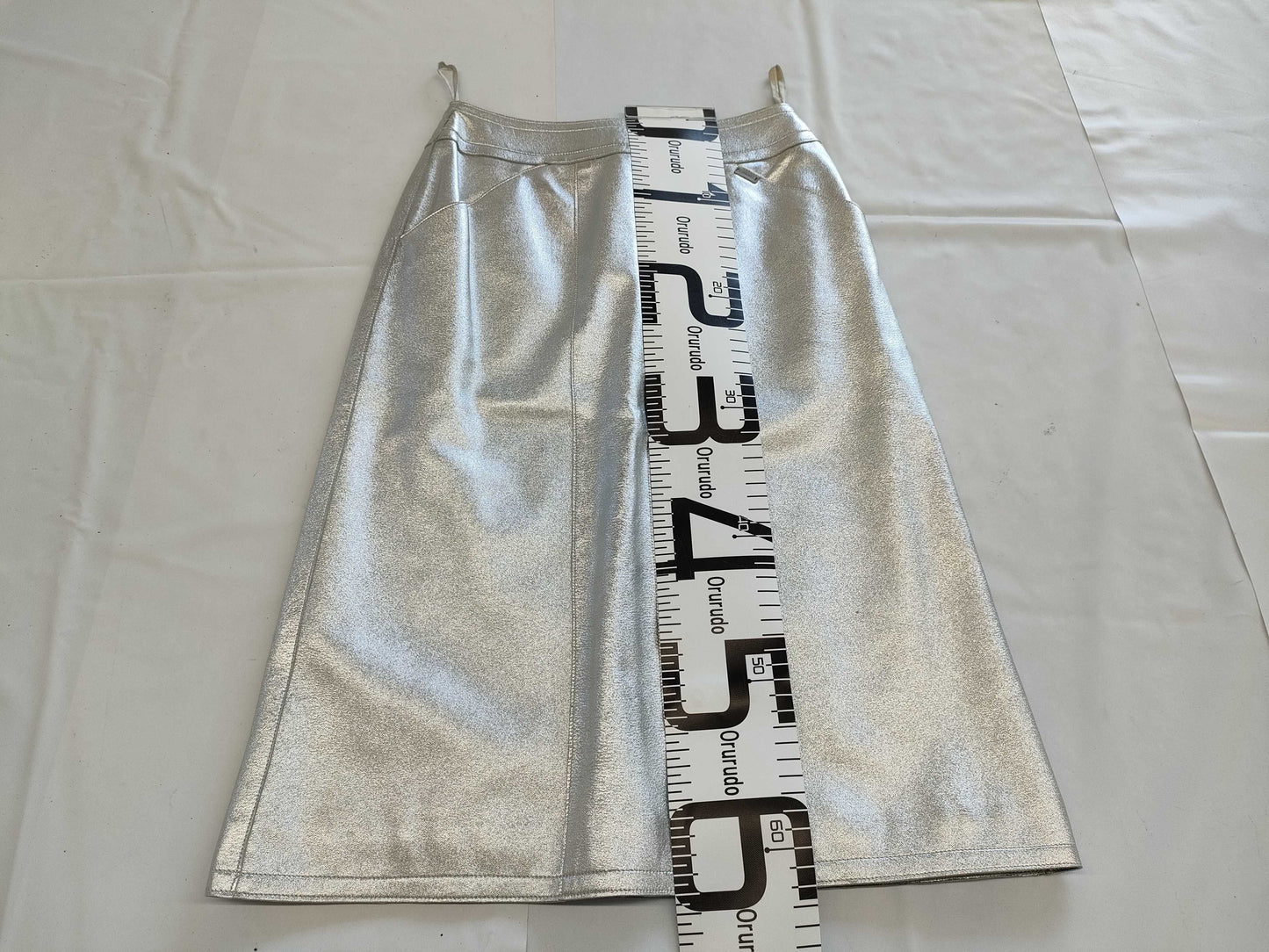 CHANEL All Leather Skirt Size 34