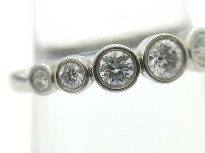 Tiffany&Co. Jazz Graduated Diamond PT950 3.9g Ring 