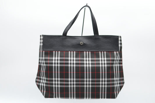 BURBERRY Nylon Navy Blue Tote Bag