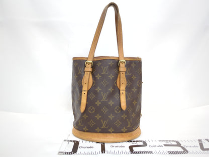 LOUIS VUITTON M42238 Monogram Bucket PM Tote Bag
