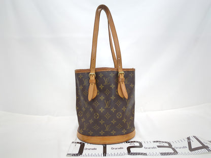 LOUIS VUITTON M42238 Monogram Bucket PM Tote Bag