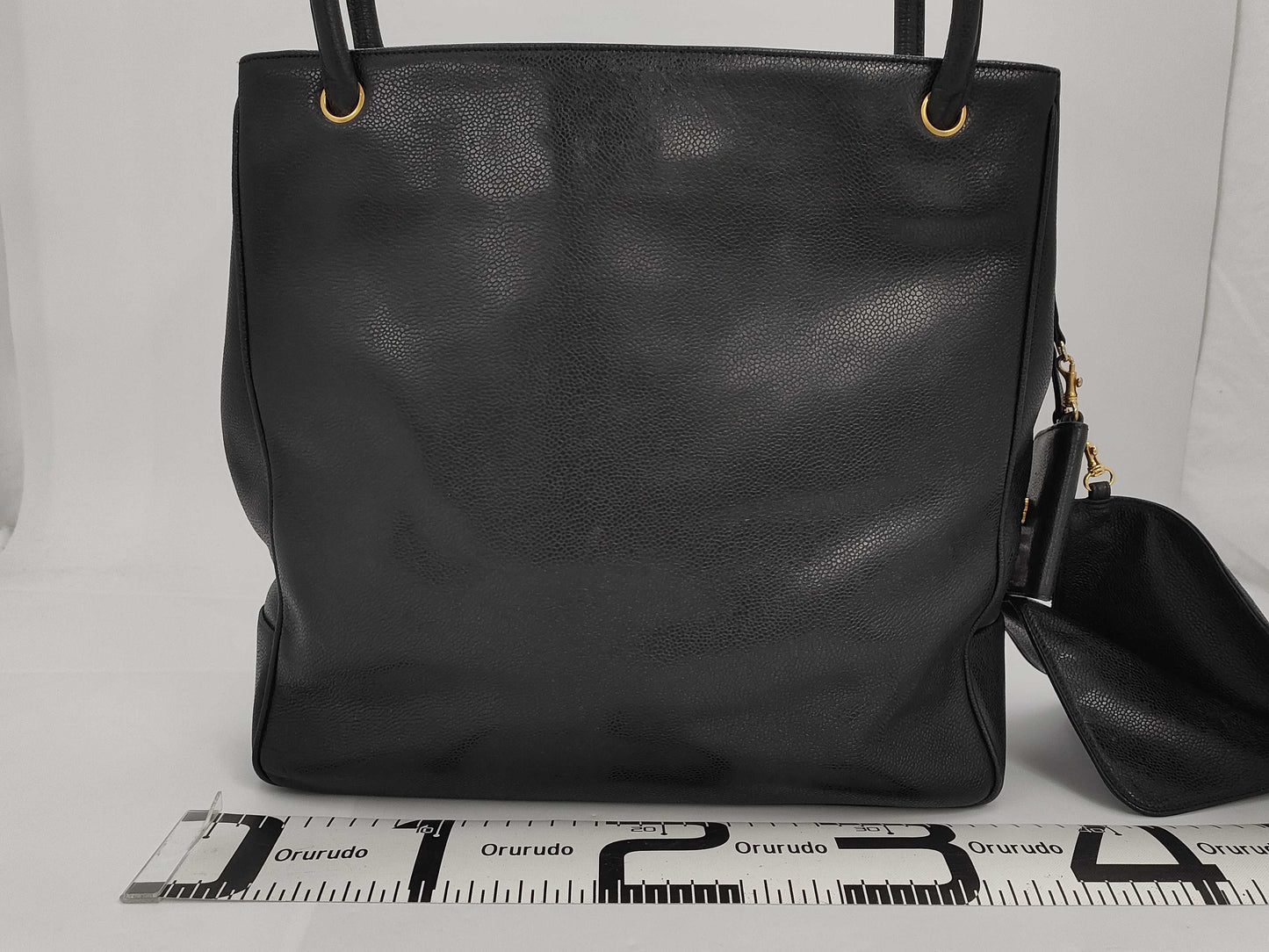 CHANEL Caviar Skin Coco Mark Tote Bag