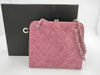 CHANEL Matelasse Chain Handbag Suede Clasp Purse Handbag