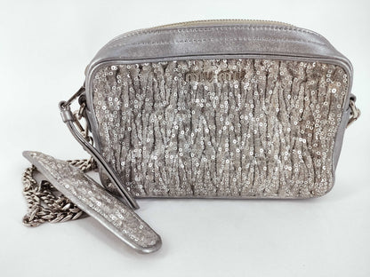 Miu Miu Miu Miu Miu Chain Shoulder Bag Silver Strap Shoulder Bag