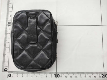 CHANEL Cambon Line Phone Case Black Pouch