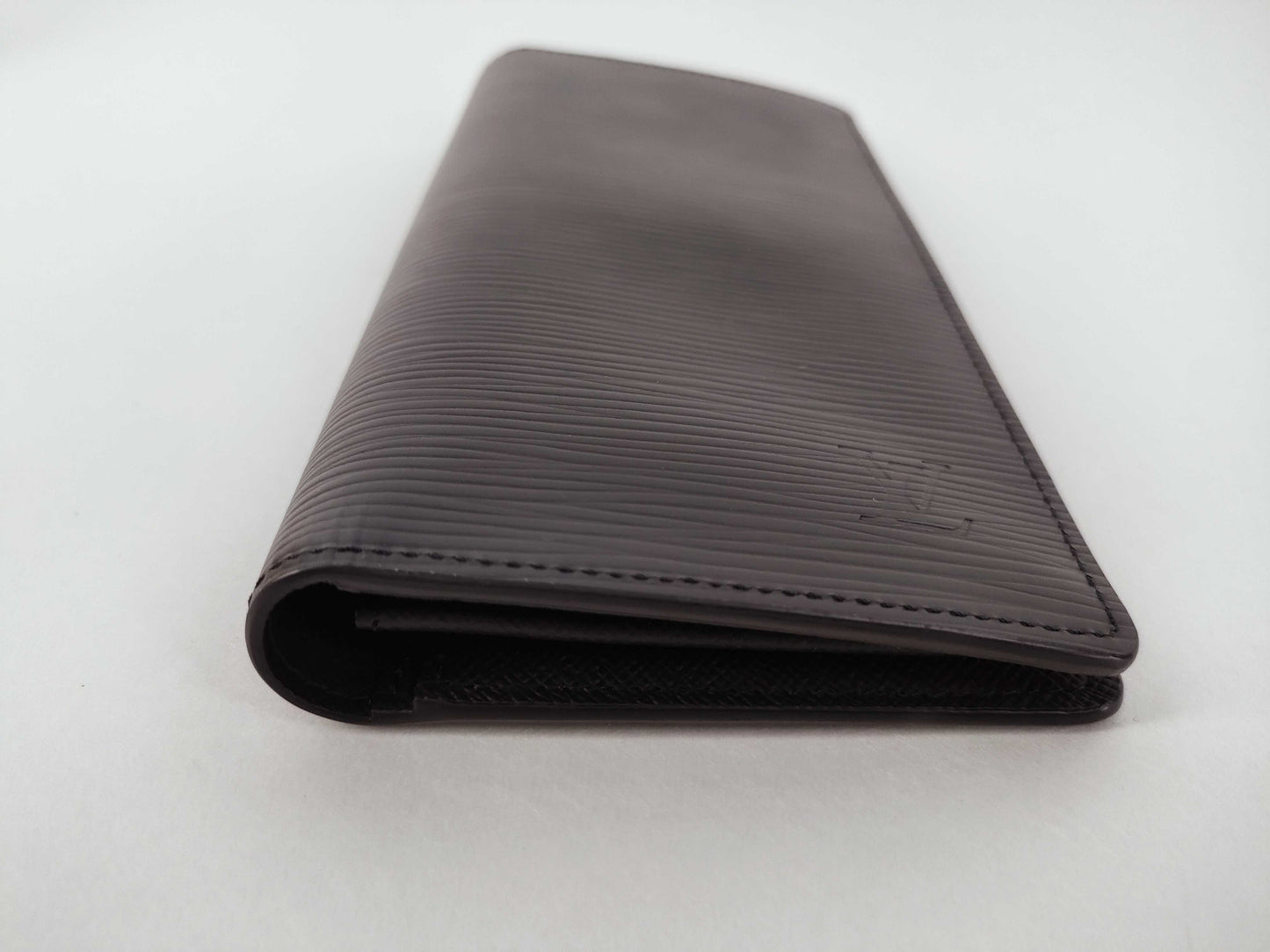 LOUIS VUITTON Epi LOUIS VUITTON Epi Portofeuille Brazza Noir M60622 IC Chip Box Storage Bag Wallet