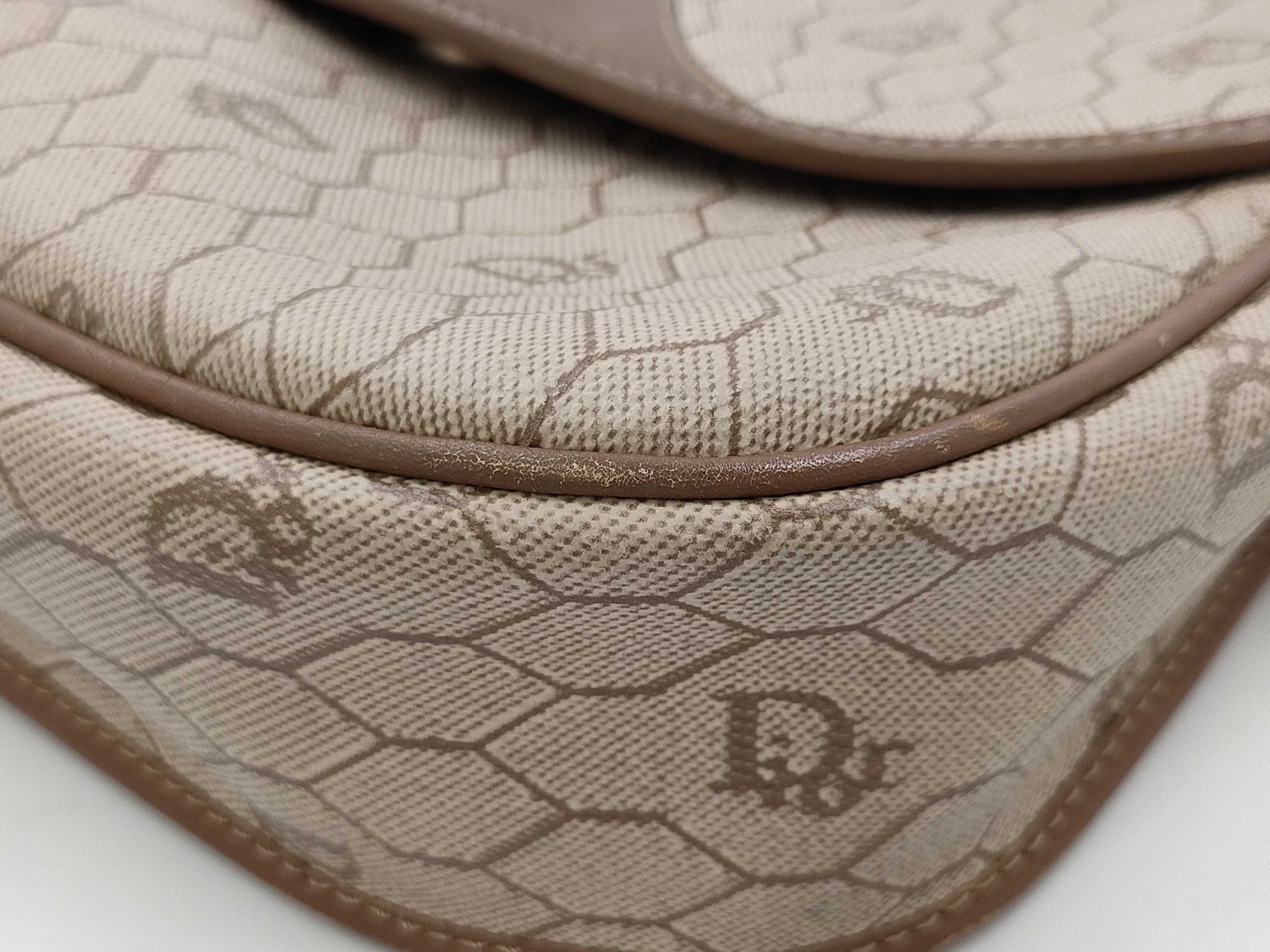 Dior Honeycomb CD Logo PVC Shoulder Bag