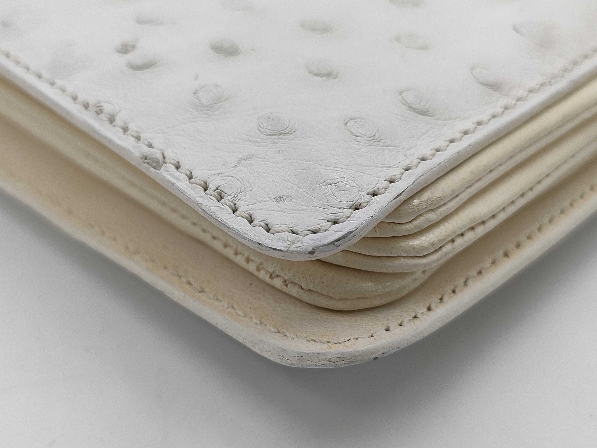 CELINE Ostrich Trio Small Shoulder Bag with Triomphe Hardware