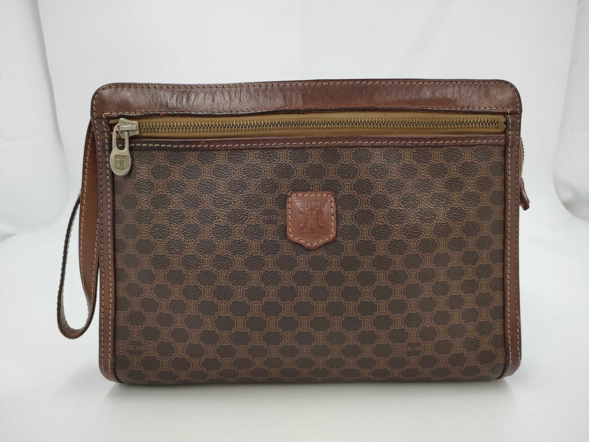 CELINE Macadam PVC Triomphe Clutch Second Bag