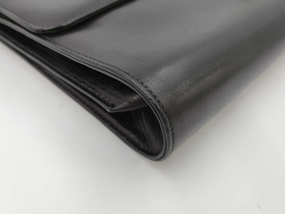 GUCCI Leather Push Lock Shoulder Bag