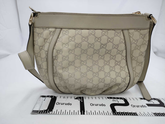 GUCCI 208257 Guccissima Leather Abbey Shoulder Bag