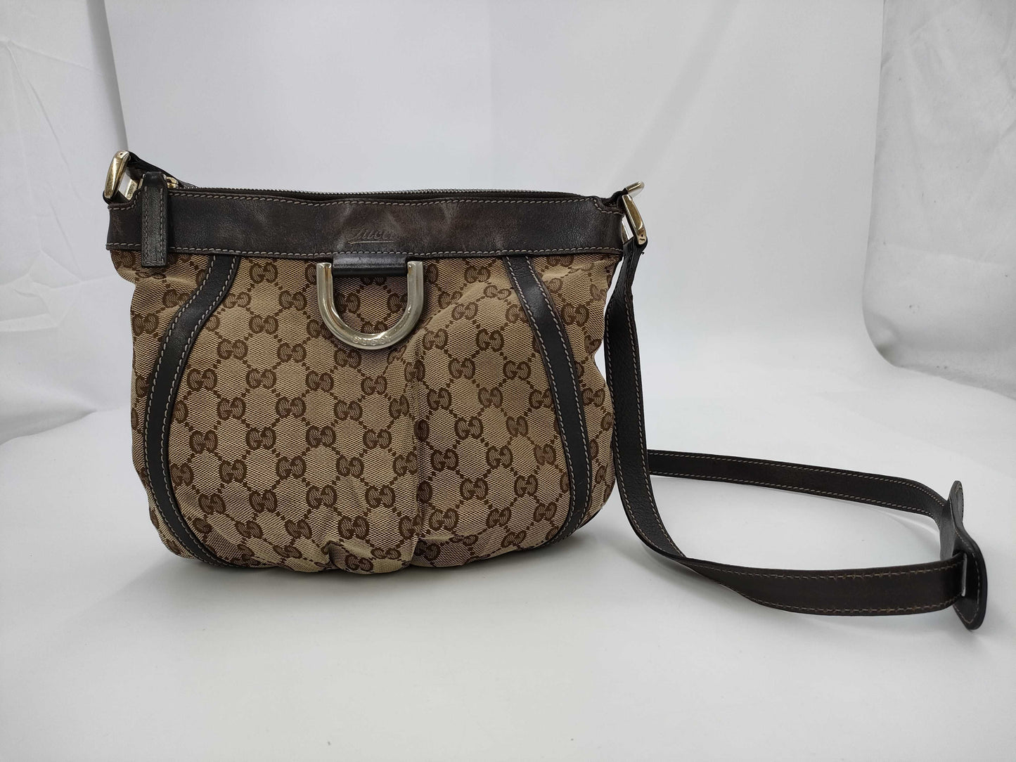 GUCCI 203257 GG Canvas Abby Shoulder Bag