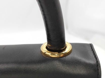 GUCCI Heel Stud Leather Handbag