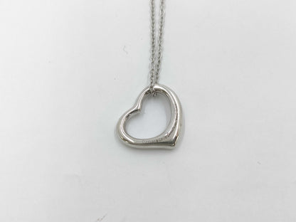 Tiffany & Co. Open Heart Necklace SV925 Pendant Necklace