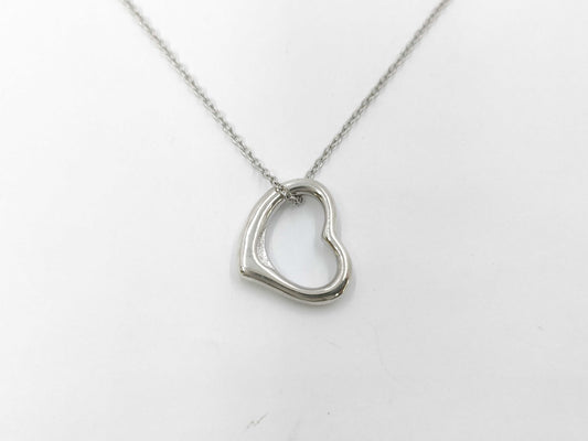 Tiffany & Co. Open Heart Necklace SV925 Pendant Necklace