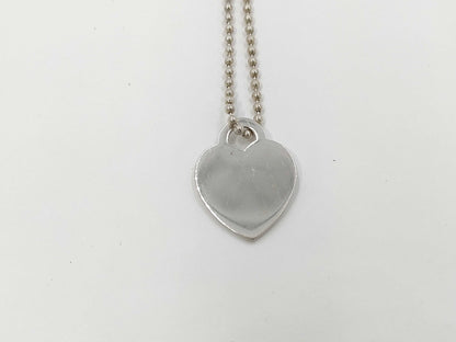 Tiffany & Co. Return to Heart SV925 Pendant Engraved Necklace