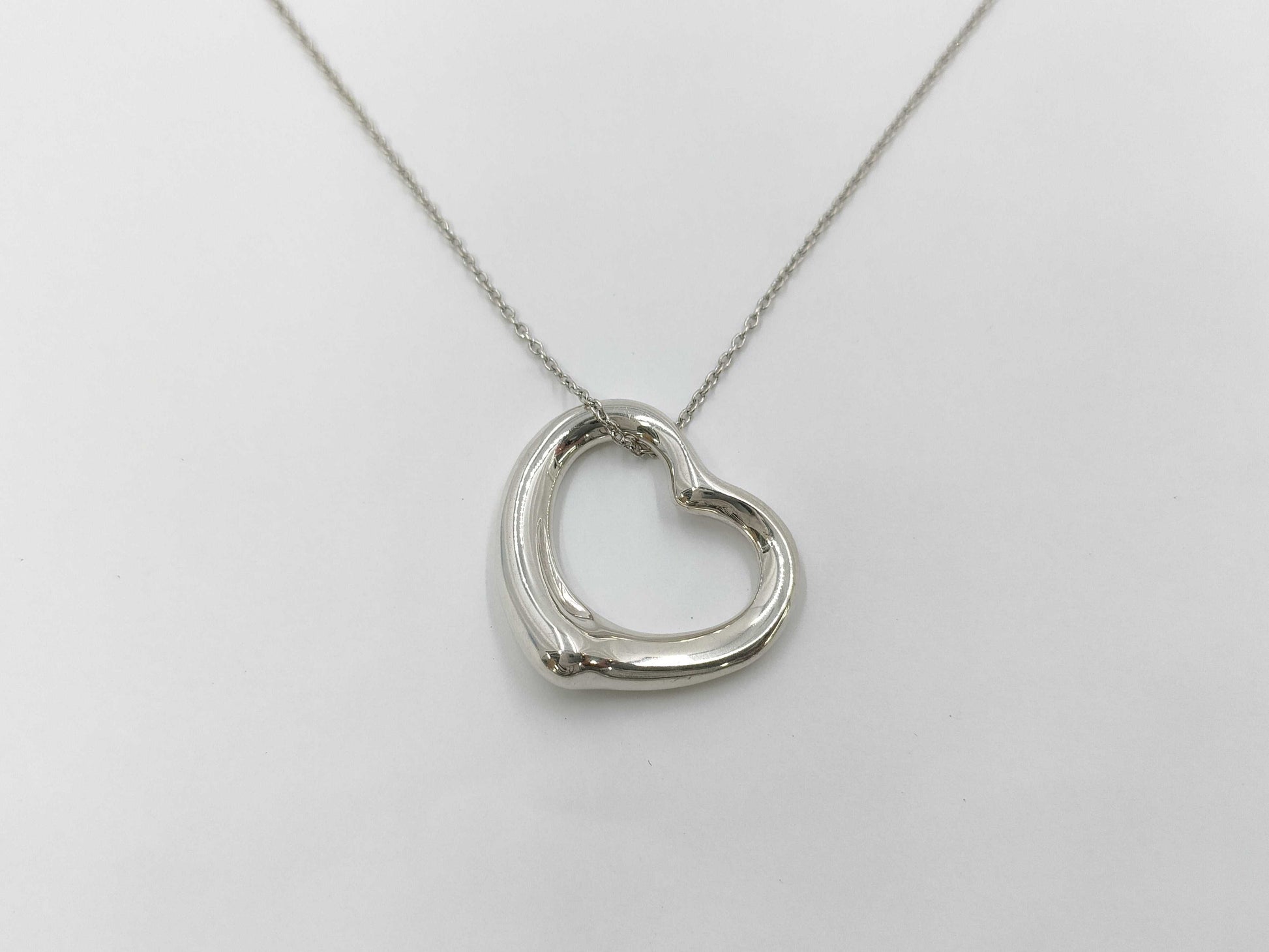 Tiffany & Co. Open Heart SV925 Pendant Necklace